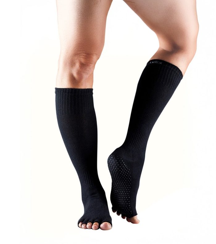 Toesox Knee High Scrunch Half-Toe Yoga Grip Socks - Image 92