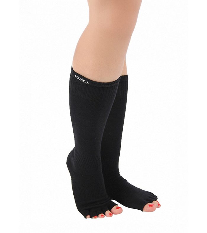 Toesox Knee High Scrunch Half-Toe Yoga Grip Socks - Image 78