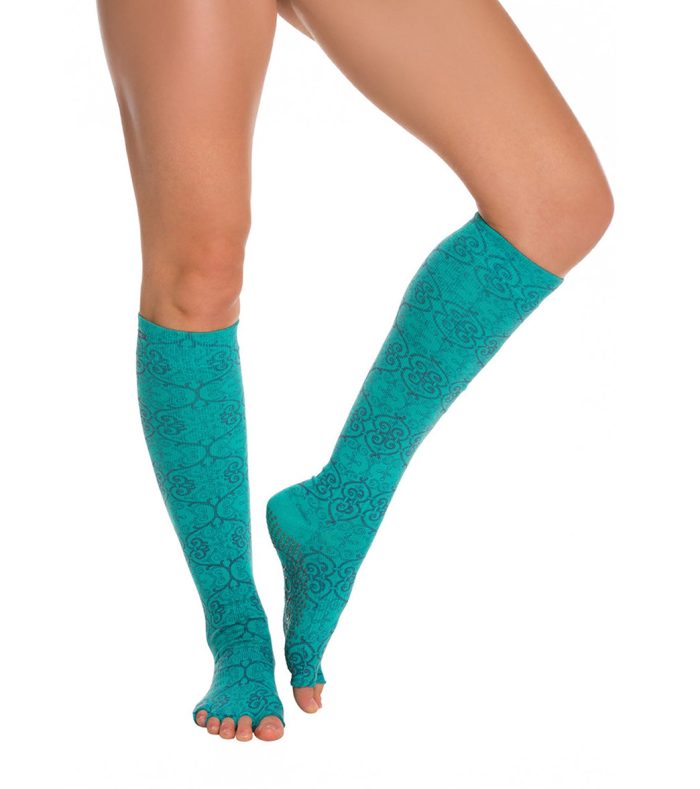 Toesox Knee High Scrunch Half-Toe Yoga Grip Socks - Image 62