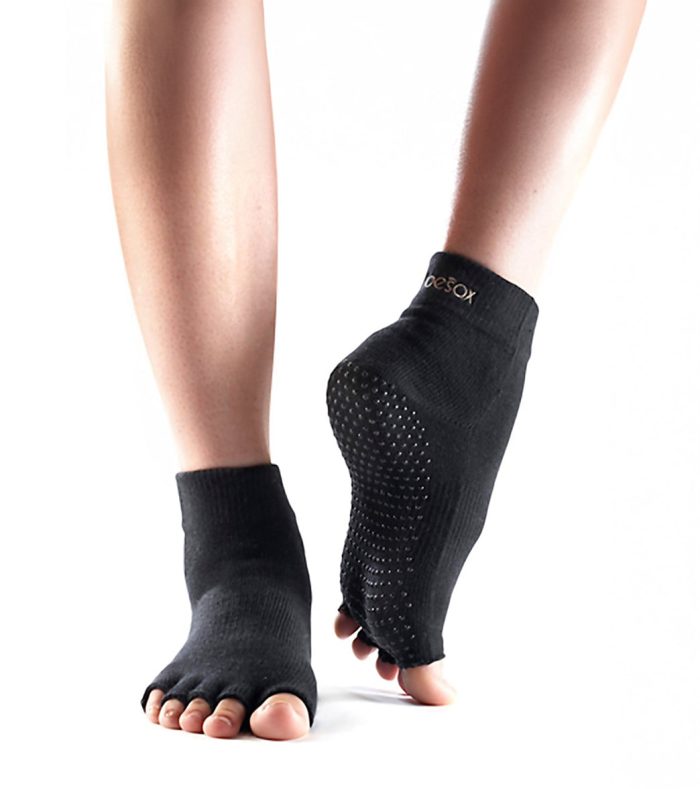 Toesox Ankle Length Half-Toe Yoga Grip Socks - Image 12