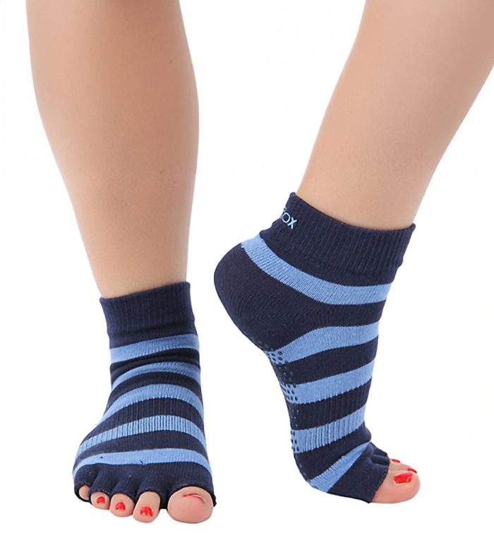 Toesox Ankle Length Half-Toe Yoga Grip Socks - Image 66