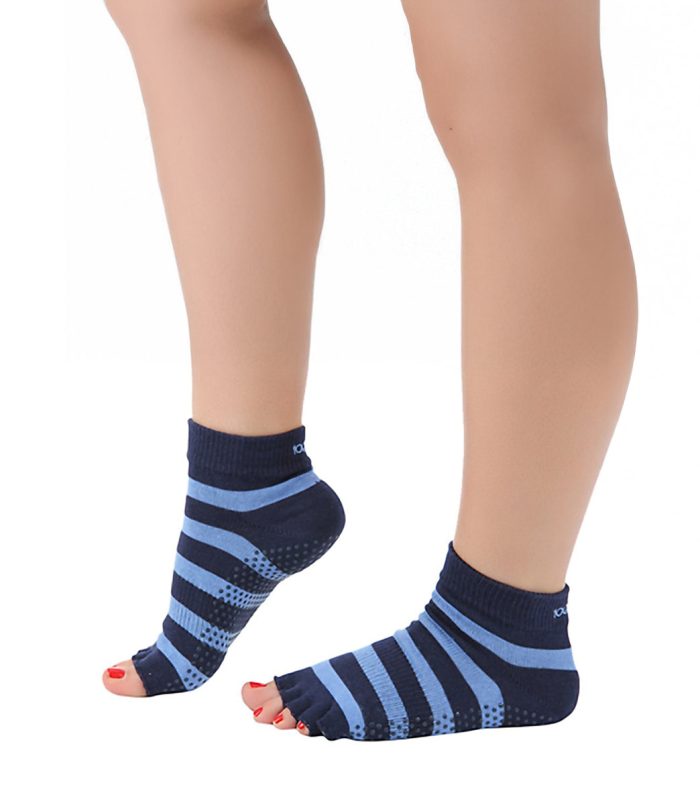 Toesox Ankle Length Half-Toe Yoga Grip Socks - Image 67