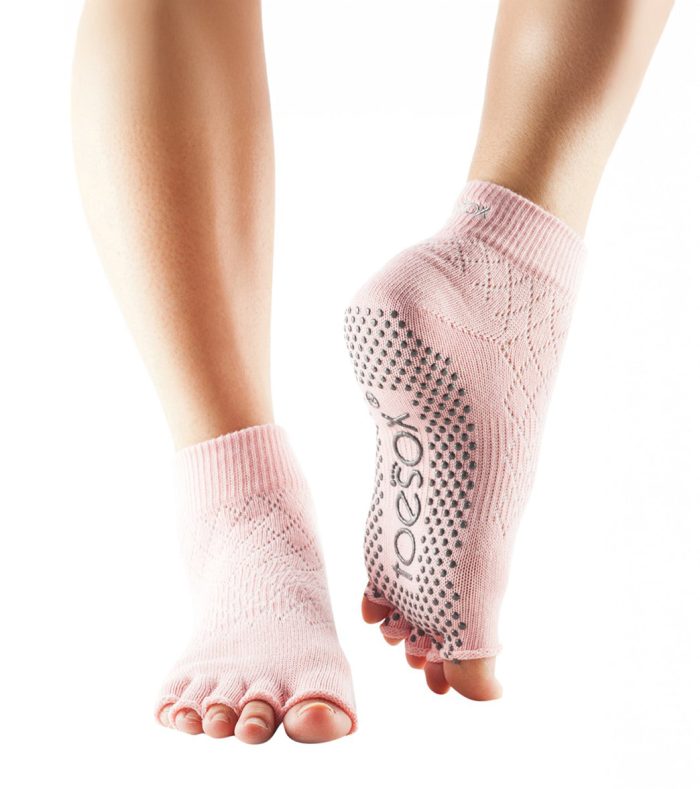 Toesox Ankle Length Half-Toe Yoga Grip Socks - Image 108