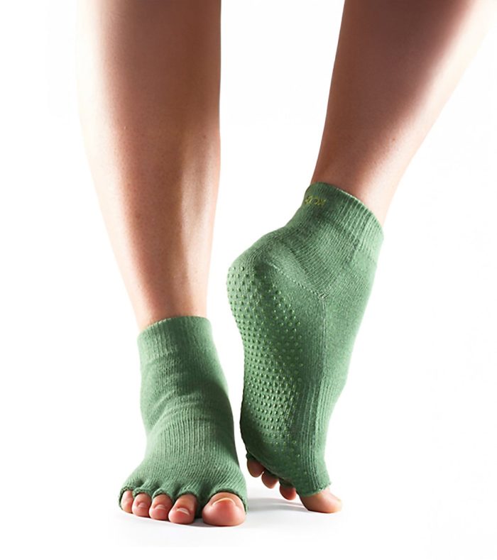 Toesox Ankle Length Half-Toe Yoga Grip Socks - Image 33