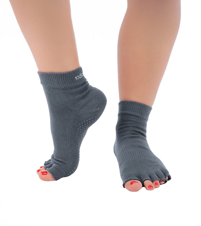Toesox Ankle Length Half-Toe Yoga Grip Socks - Image 18