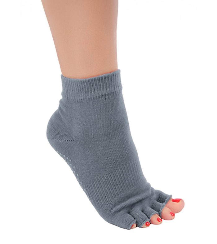 Toesox Ankle Length Half-Toe Yoga Grip Socks - Image 21