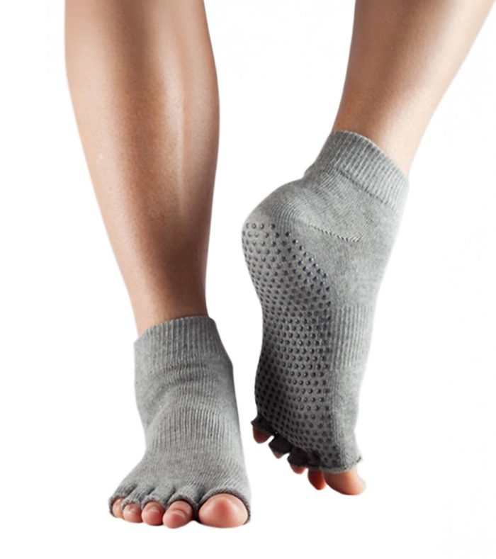 Toesox Ankle Length Half-Toe Yoga Grip Socks - Image 15