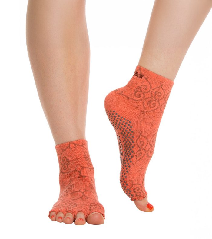 Toesox Ankle Length Half-Toe Yoga Grip Socks - Image 27