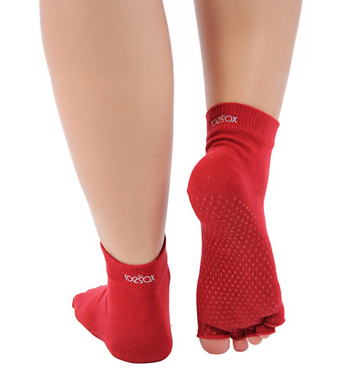 Toesox Ankle Length Half-Toe Yoga Grip Socks - Image 8