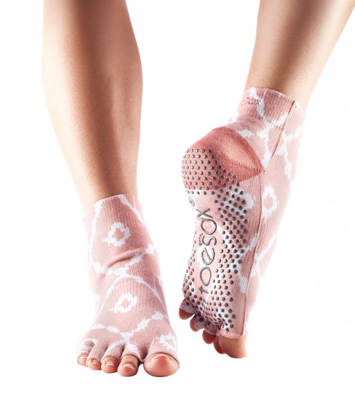 Toesox Ankle Length Half-Toe Yoga Grip Socks - Image 117