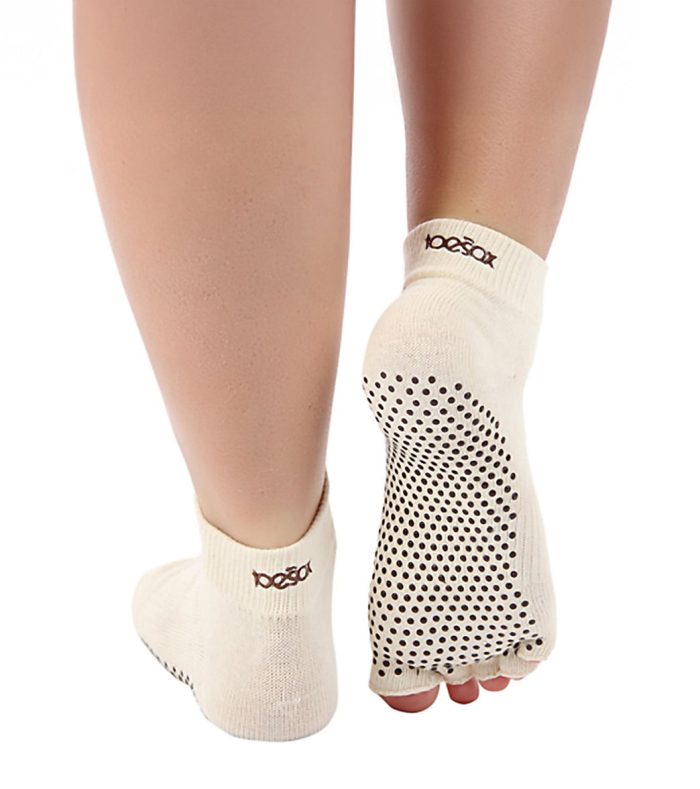 Toesox Ankle Length Half-Toe Yoga Grip Socks - Image 74