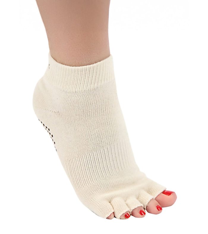 Toesox Ankle Length Half-Toe Yoga Grip Socks - Image 75